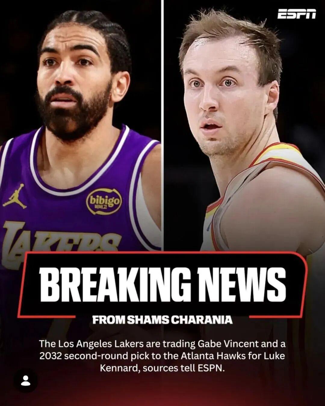 kaiyun app-突发！湖人终于有交易了！